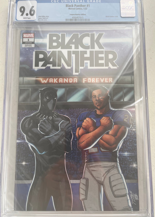 Black Panther #1 Saquon Barkley Variant CGC 9.6