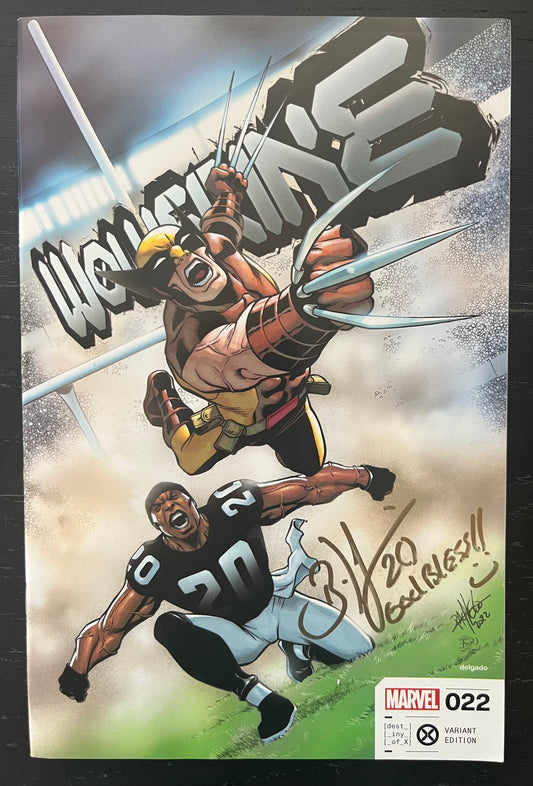 Wolverine #22 Brian Dawkins Variant Autographed